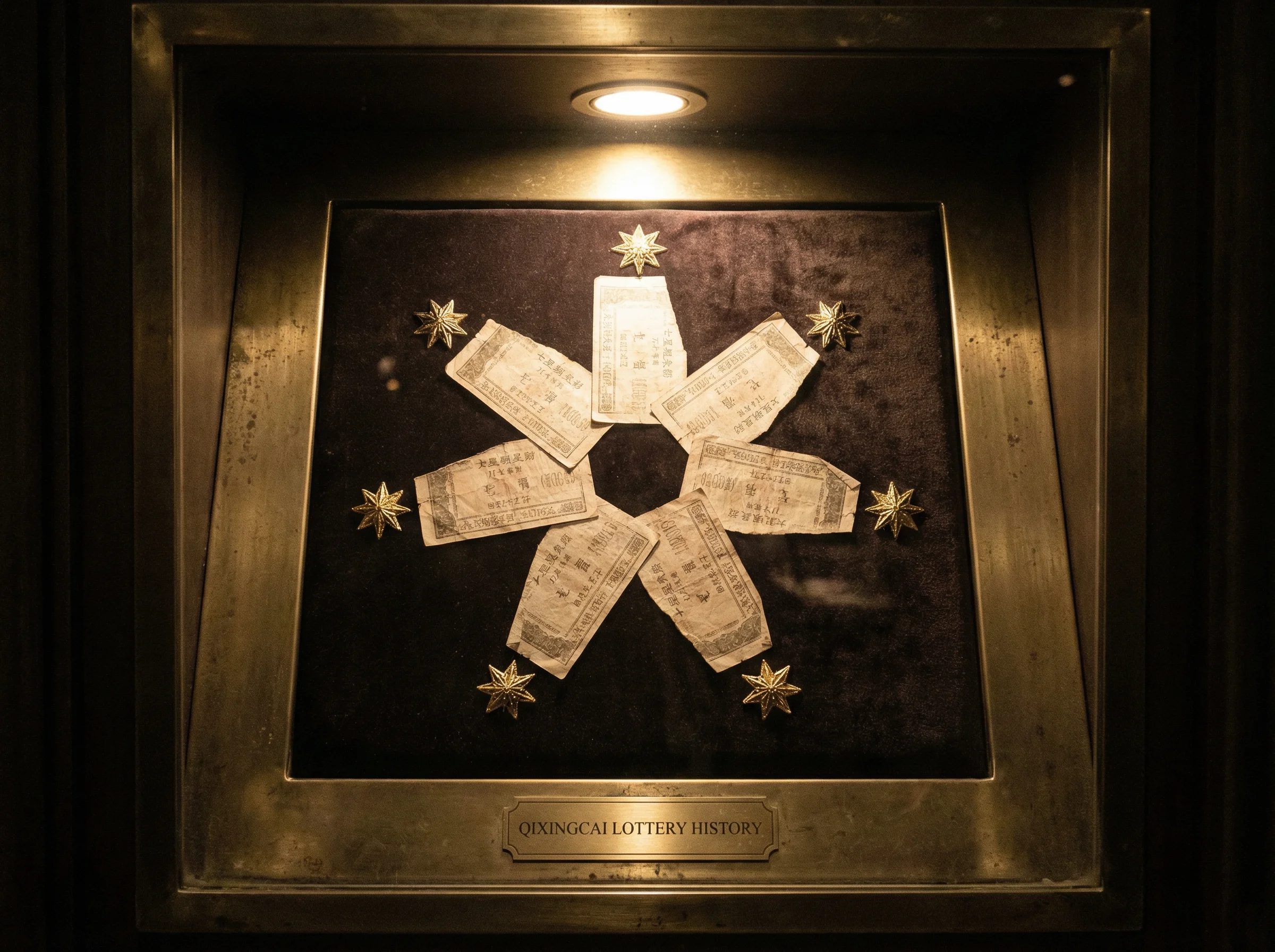 七星彩历史票样星形排列展示